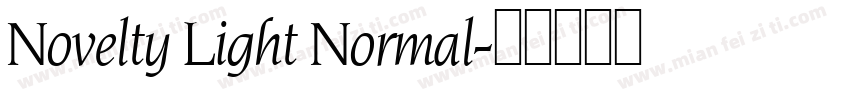 Novelty Light Normal字体转换